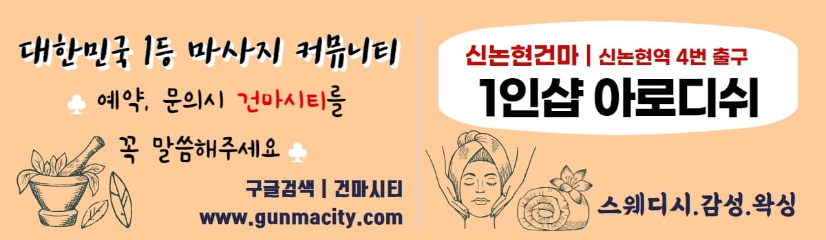 신논현마사지 1인샵아로디쉬 gunmacity.com