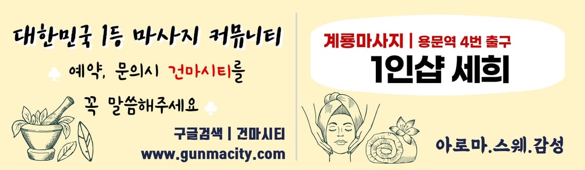 계룡마사지 1인샵세희 gunmacity.com