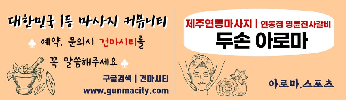 제주도연동마사지 두손아로마 gunmacity.com